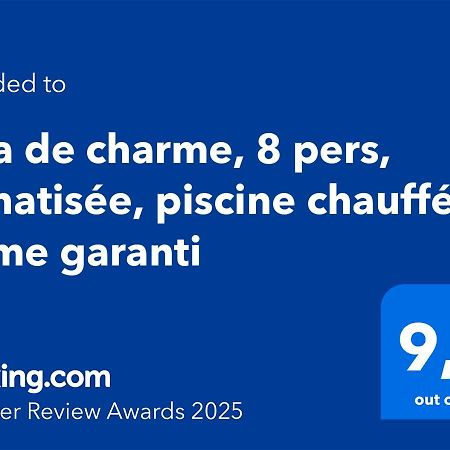 villa de charme, 8 pers, climatisée, piscine chauffée, calme garanti Roquebrune-sur Argens Extérieur photo